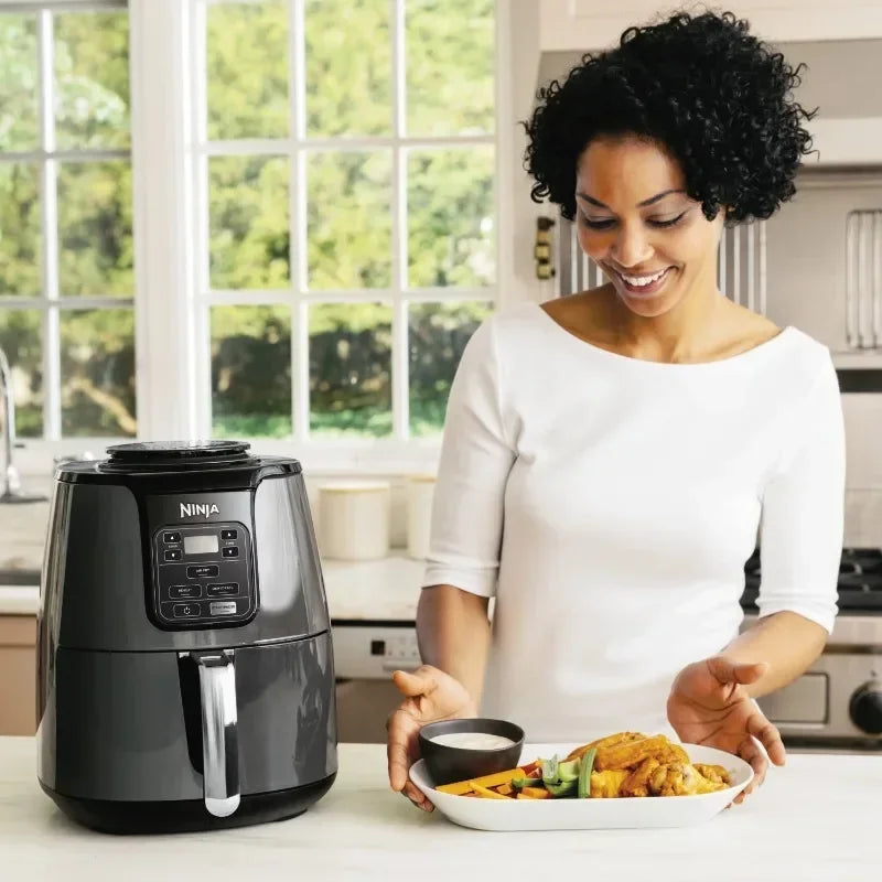 DUTRIEUX Home-Appliance Air Fryer Machine 4QT Air Fryer, Black, Kitchen